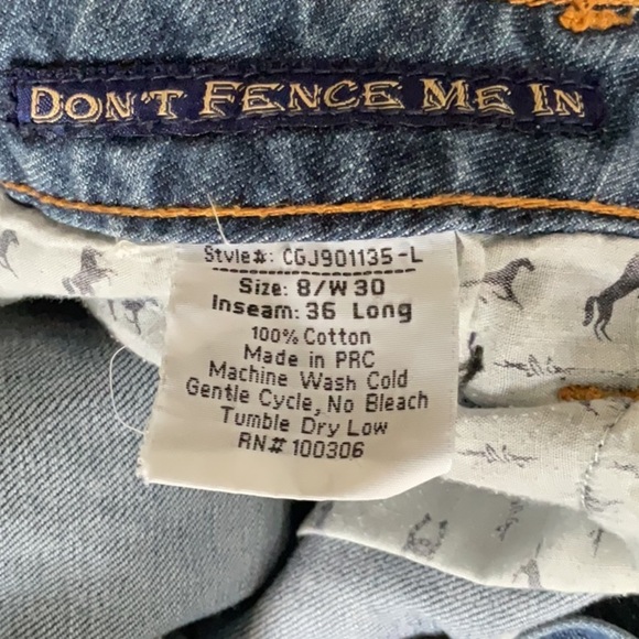 Classic Blue Straight Leg Jeans with Natural Whiskering - Picture 8 of 10